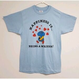 1982 Dorothy Doyle Author Happiness‎ Is Being a Writer T-Shirt Hanes USA Made